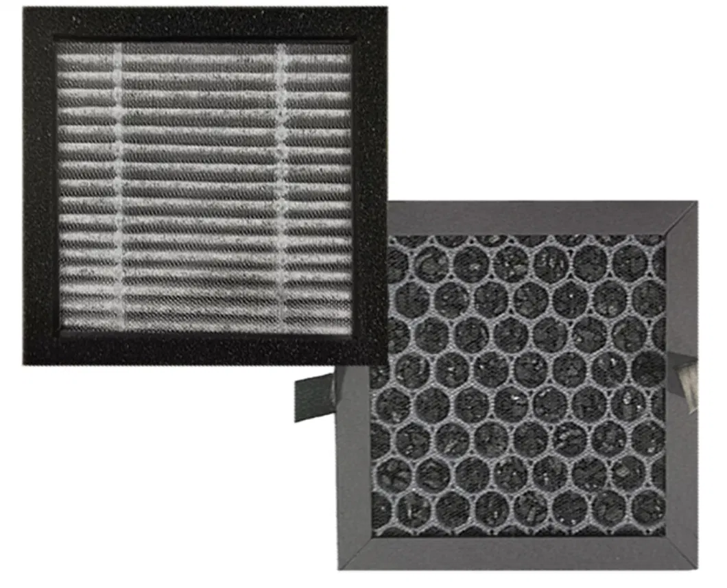 Individual 2-in-1 Composite Material Car Activated Carbon Air Filter Pleated